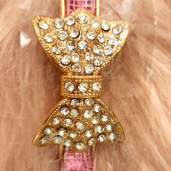 Brand New METALLIC FAUX CROC BLING PET COLLAR-S - Picture 3 of 4